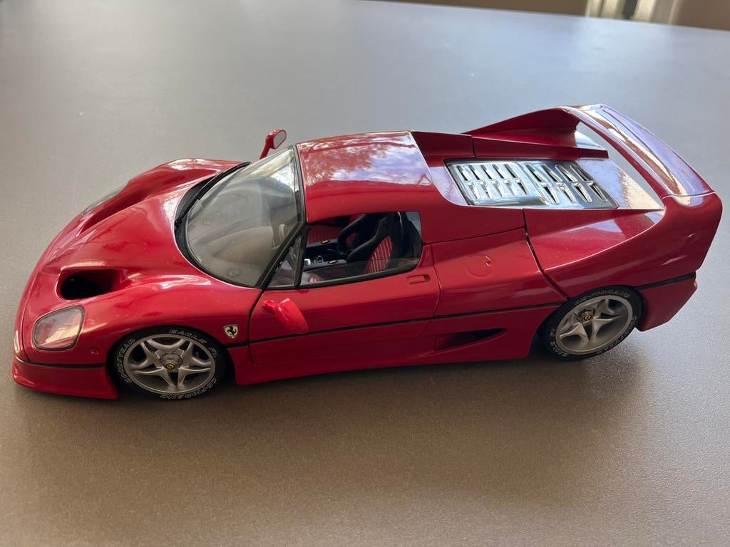Tamiya ferrari f50 1/12 rood 1:12, Hobby en Vrije tijd, Modelauto's | 1:24, Zo goed als nieuw, Ophalen