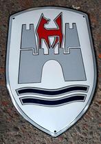 VW wolfsburg emaillen reclame bord garage oldtimer decoratie, Ophalen of Verzenden, Gebruikt, Reclamebord