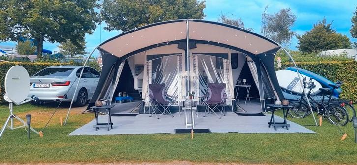 Voortent 320+Dakluifel Unico Milaan, maat 10.1, Caravans en Kamperen, Voortenten en Luifels, Zo goed als nieuw, Ophalen