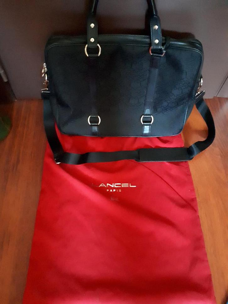 LANCEL Paris porte-documents + dustbag – état neuf !, Bijoux, Sacs & Beauté, Sacs | Sacs Femme, Comme neuf, Autres types, Noir