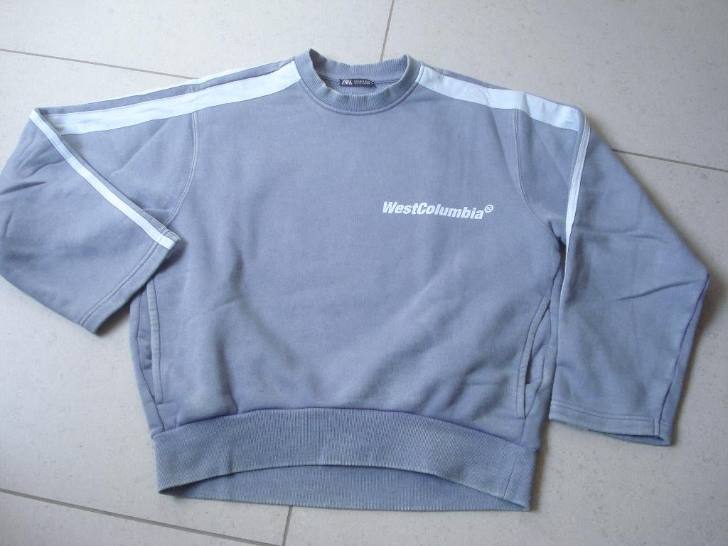 Zara sweater, dames/meisjes. mt S, valt ruim, Enlèvement ou Envoi, Porté, Bleu, Zara