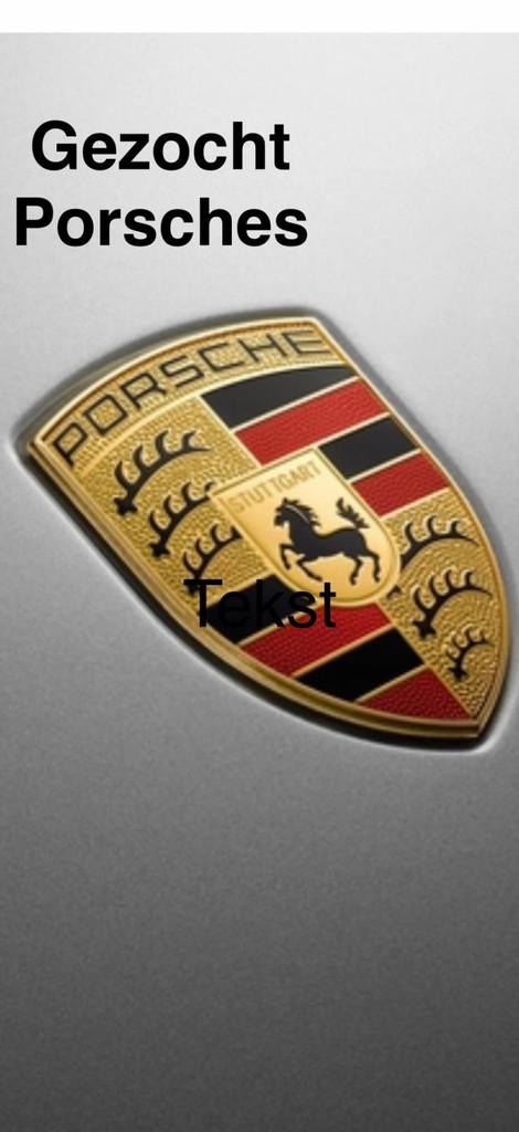 Porsche 911 Gezocht 964 991 993 996 997 Gezocht ook met defe, Auto's, Porsche, Gebruikt, Wit, Overige carrosserie, Te koop