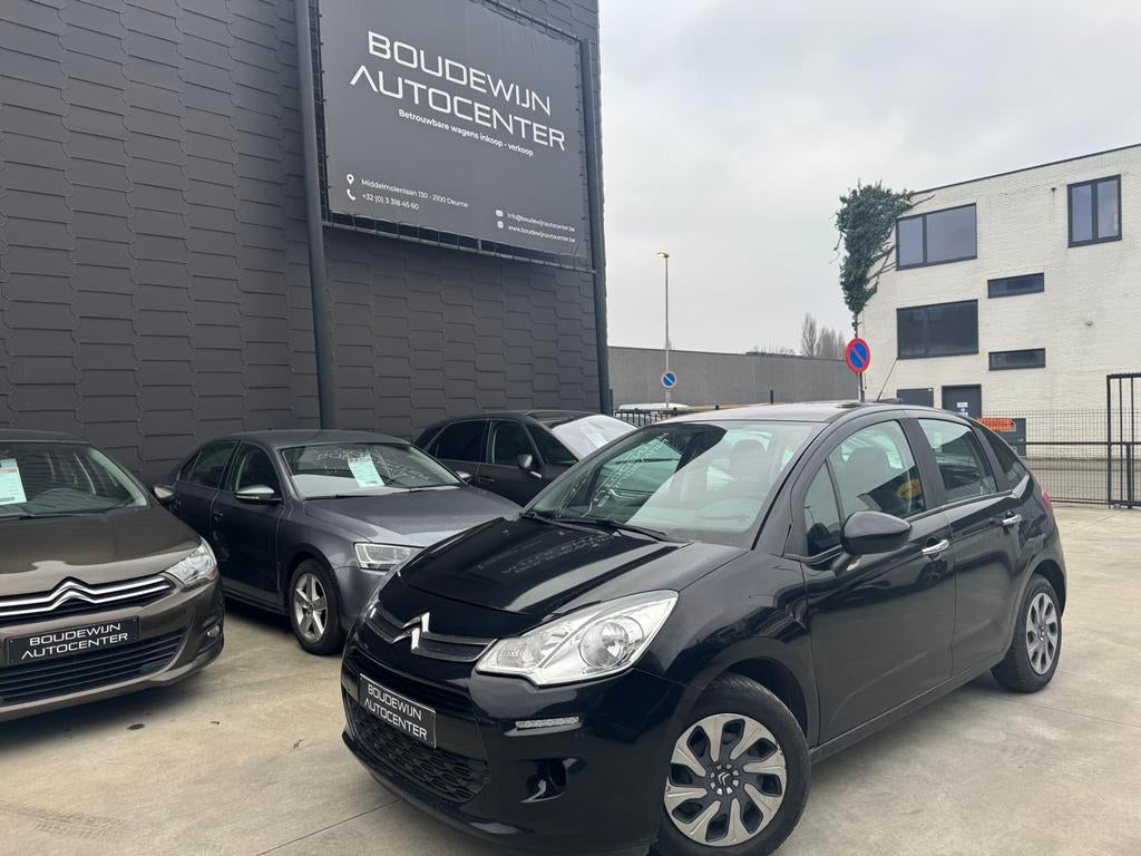 Citroën C3 1.0Benzine 140.xxxkm/Parkeersensor,Garantie, Voorwielaandrijving, Stof, Zwart, Zwart
