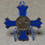 Religieuze Montfortiaanse pelgrimsbroche van Penin-emaille., Ophalen of Verzenden