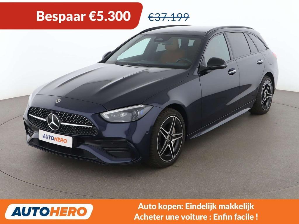Mercedes-Benz C-Klasse 300 C 300e T AMG Line (bj 2021), Auto's, Mercedes-Benz, Automaat, Achterwielaandrijving, Euro 6, Blauw