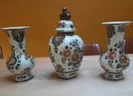 3 vazen Delft Polychroom Holland, Antiek en Kunst, Ophalen