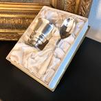 Bol à œufs vintage ancien avec cuillère dans l'emballage, Enlèvement ou Envoi