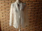 (9)- veste femme t.L blanche - shein -, Maat 38/40 (M), Wit, Ophalen of Verzenden, Zo goed als nieuw