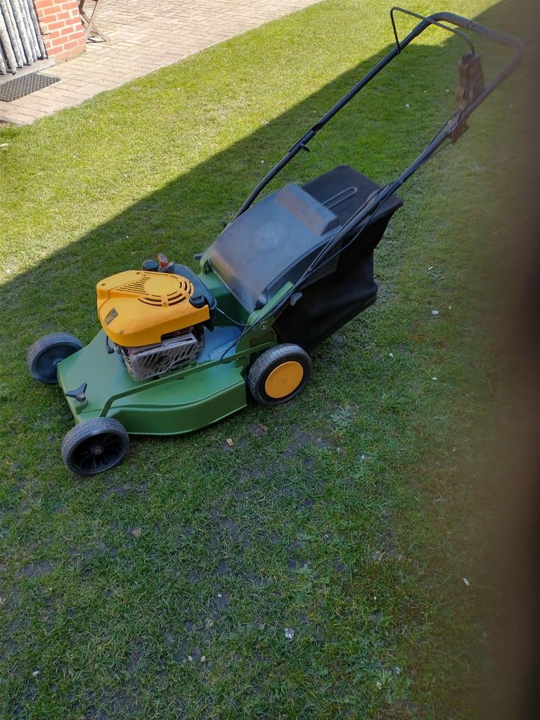 Grasmaaier 6;5 pk aluminium dek  Briggs 52 CM maaibreedte ze, Tuin en Terras, Grasmaaiers, Ophalen