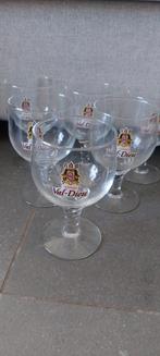 6 verres abbaye val dieu pied torsadé, Collections, Marques de bière, Enlèvement ou Envoi