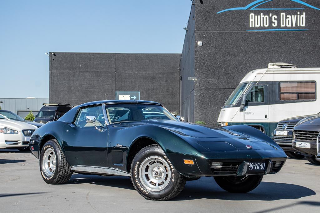 Chevrolet Corvette C3 Stingray 350 Manueel 5.7L V8 T-Top, Achterwielaandrijving, Lederen bekleding, Leder, Bedrijf