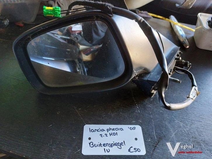 Lancia Phedra 2.2HDI buitenspiegel L+R zilver '08, Auto diversen, Auto-accessoires, Gebruikt, Ophalen of Verzenden
