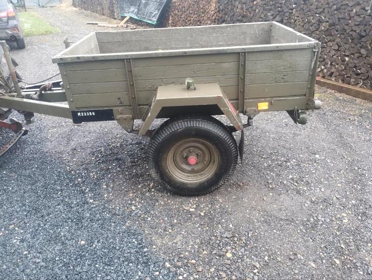 Remorque ex armée belge Levaq, Autos : Divers, Remorques, Enlèvement