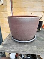 Bloempot, Tuin en Terras, Bloempotten, Steen, Rond, Binnen, Zo goed als nieuw