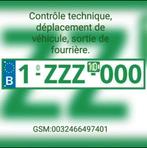 Contrôle technique, plaque Z.