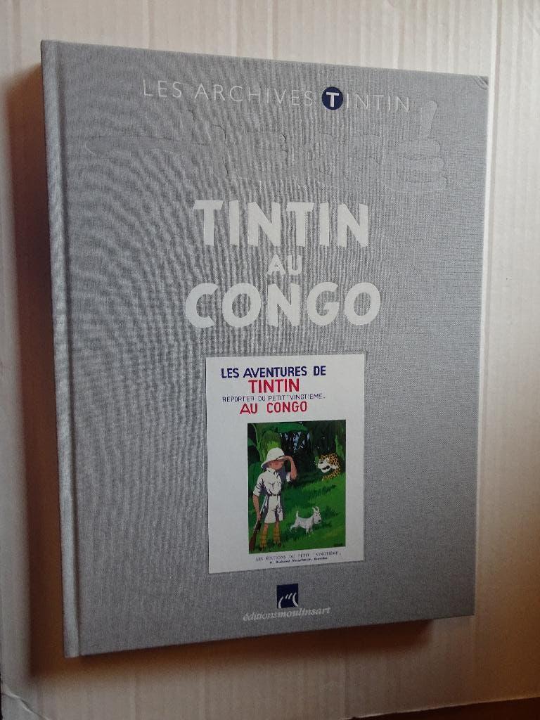 Het Kuifje-archief in zwart-wit - Kuifje in Congo, Verzamelen, Stripfiguren, Gebruikt, Boek of Spel, Kuifje, Ophalen of Verzenden