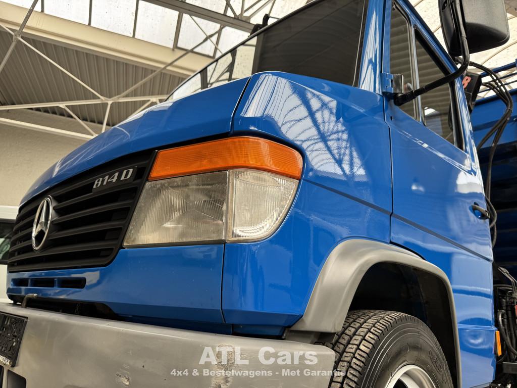 Mercedes-Benz 1 VARIO 814D | KIPPER | KRAAN | 1J GARANTIE, Auto's, Vrachtwagens, Euro 2, Blauw, Bedrijf, 2 zetels