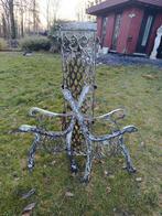 ANCIEN PIEDS DE BANCS + DOSSIER EN FONTE, Jardin & Terrasse, Bancs de jardin, Enlèvement, Utilisé