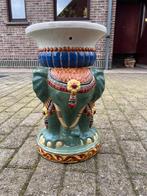 Porte-disques en céramique en forme d'éléphant (table d'appo, Antiquités & Art, Enlèvement ou Envoi