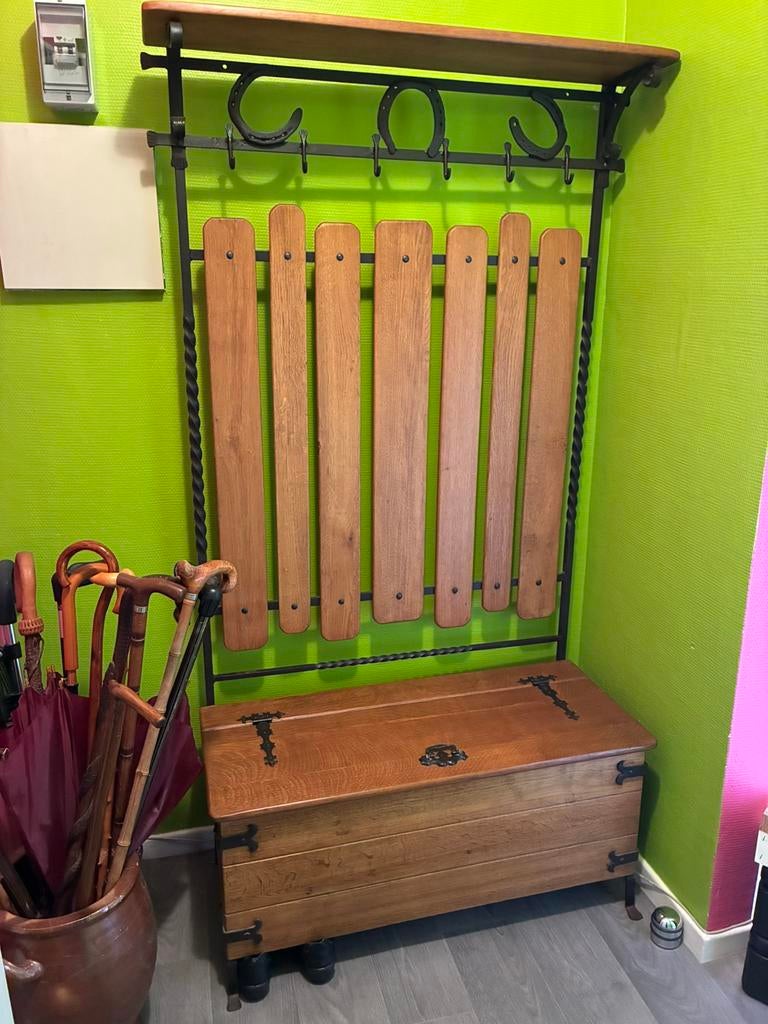 Porte manteau en chêne, Enlèvement, Comme neuf, Bois