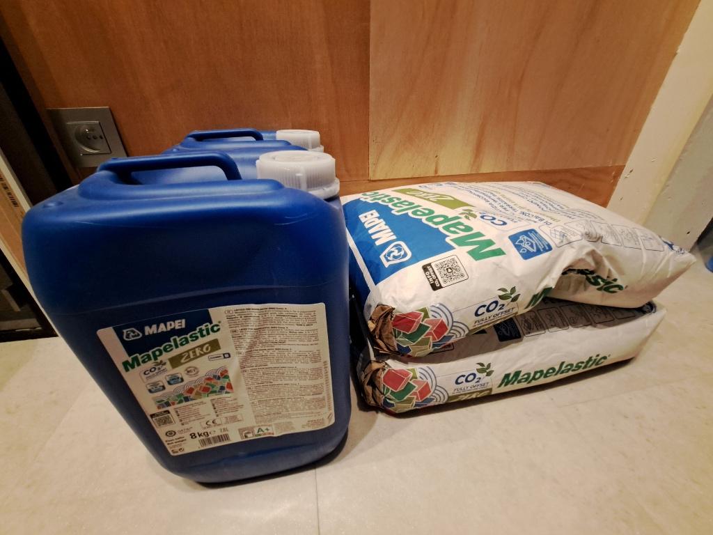 Mortier de ciment imperméable Mapei, Bricolage & Construction, Dalles & Carrelages, Enlèvement, Comme neuf, Autres matériaux, Autres types