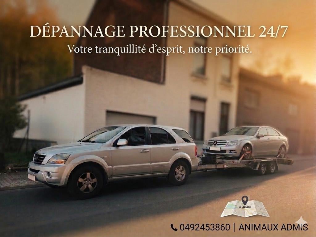 Dépannage véhicules, Ophalen