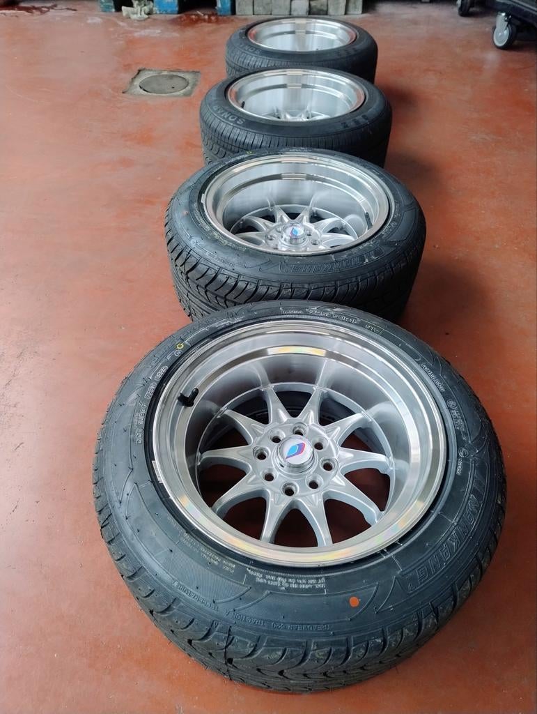 Unieke Breedset ultralite 4x108 4x100, Auto-onderdelen, Banden en Velgen, Ophalen, Band(en)