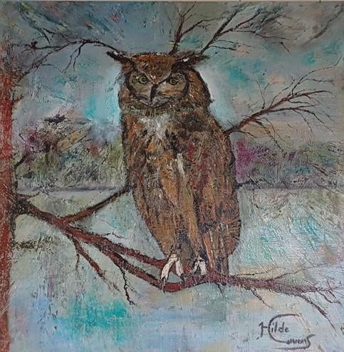 Kunsthandel Gennep - "Uil", Antiek en Kunst, Ophalen of Verzenden