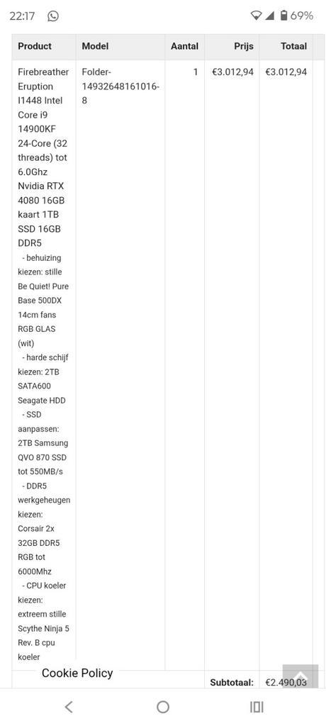 Gaming PC i9-14900KF RTX 4080 64GB RAM – Ultra High End, Computers en Software, Desktop Pc's, SSD, Gaming, Ophalen of Verzenden