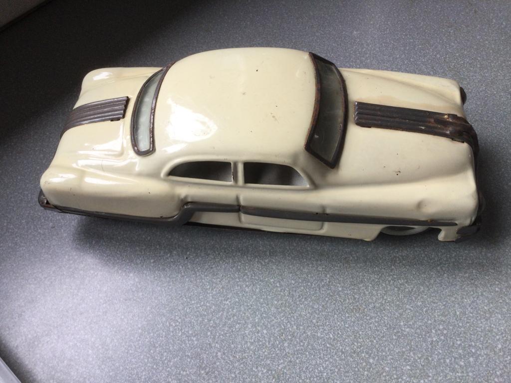 Blikken Tin plated vintage Toy car Minister Deluxe Pontiac, Antiek en Kunst, Ophalen