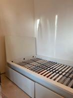 Lit 1personne avec sommier + 2 grands tiroirs – Bon état, Maison & Meubles, Chambre à coucher | Lits, 90 cm, Une personne, Enlèvement