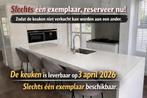 STIJLVOLLE EILAND WITTE KEUKEN MET APPARATUUR, Huis en Inrichting, Wit, Graniet of Steen, Dubbelwandige keuken, Ophalen of Verzenden