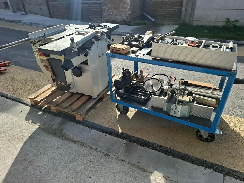 Combinée à bois 310 mm 220 volt monophasé, Zakelijke goederen, Machines en Bouw | Houtbewerking, Ophalen