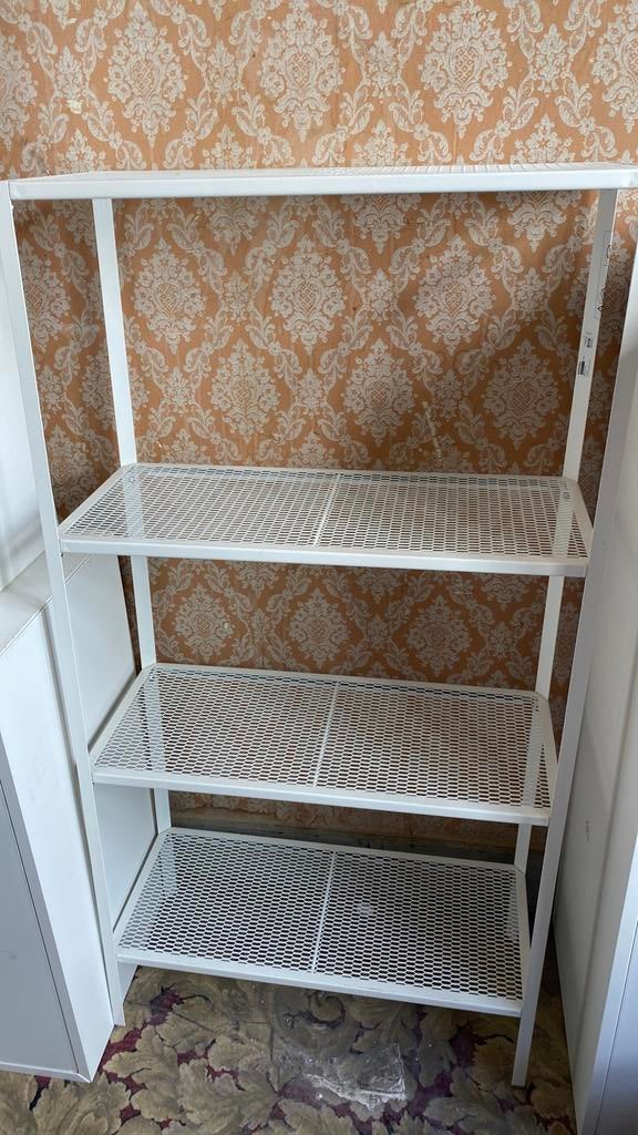 Etagere metal blanche, Enlèvement, Comme neuf