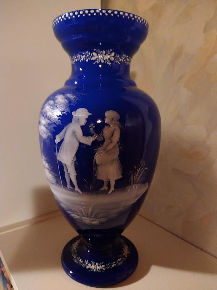 Kobaltblauwe vaas, Antiek en Kunst, Antiek | Vazen, Ophalen