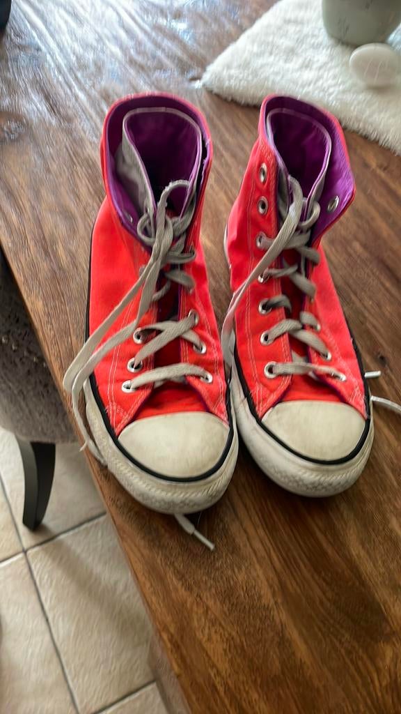 Hoge sneakers all stars, Kleding | Dames, Schoenen, Ophalen, Oranje, Sneakers, Gedragen