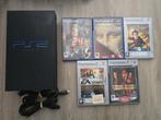 Console PS2 sans manette + 6 jeux, Phat, Utilisé, Noir, Sans contrôleur