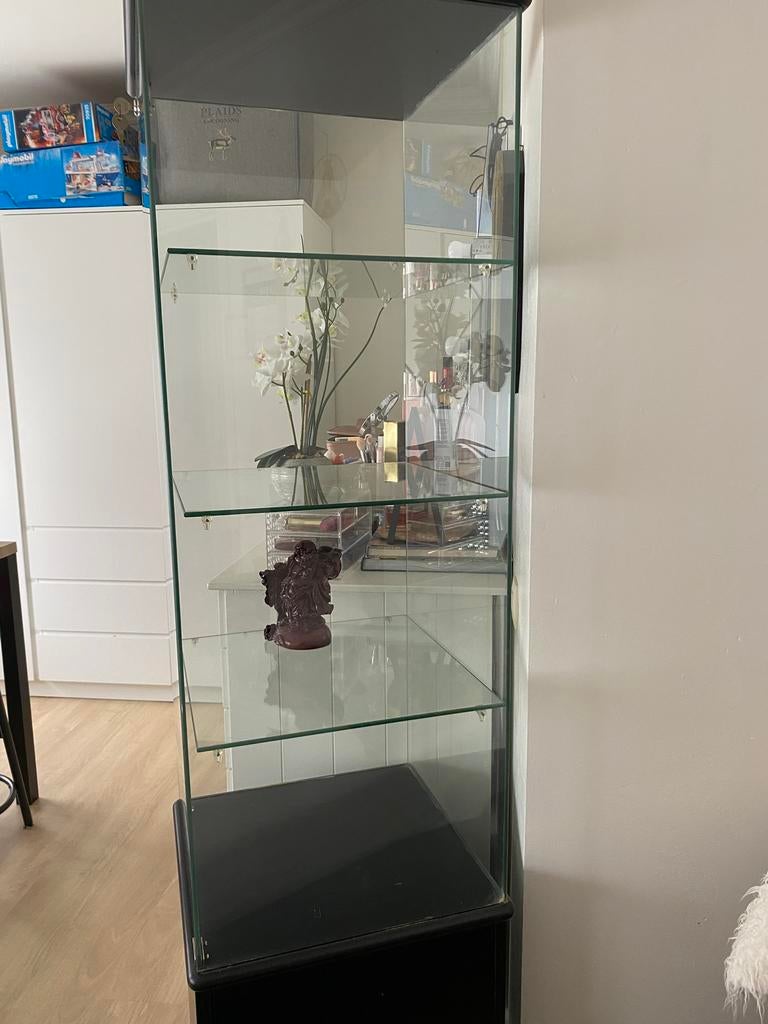 Glazen kast, 25 à 50 cm, Past bij alles, Comme neuf, Verre