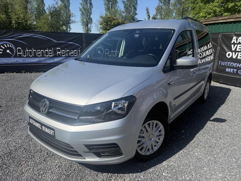 Vw Caddy 2017, 2.0TDi, 112.000km, Airco, Navigatie, 5Pl + 12, Auto's, Bedrijf, Diesel, Adaptive Cruise Control, Te koop