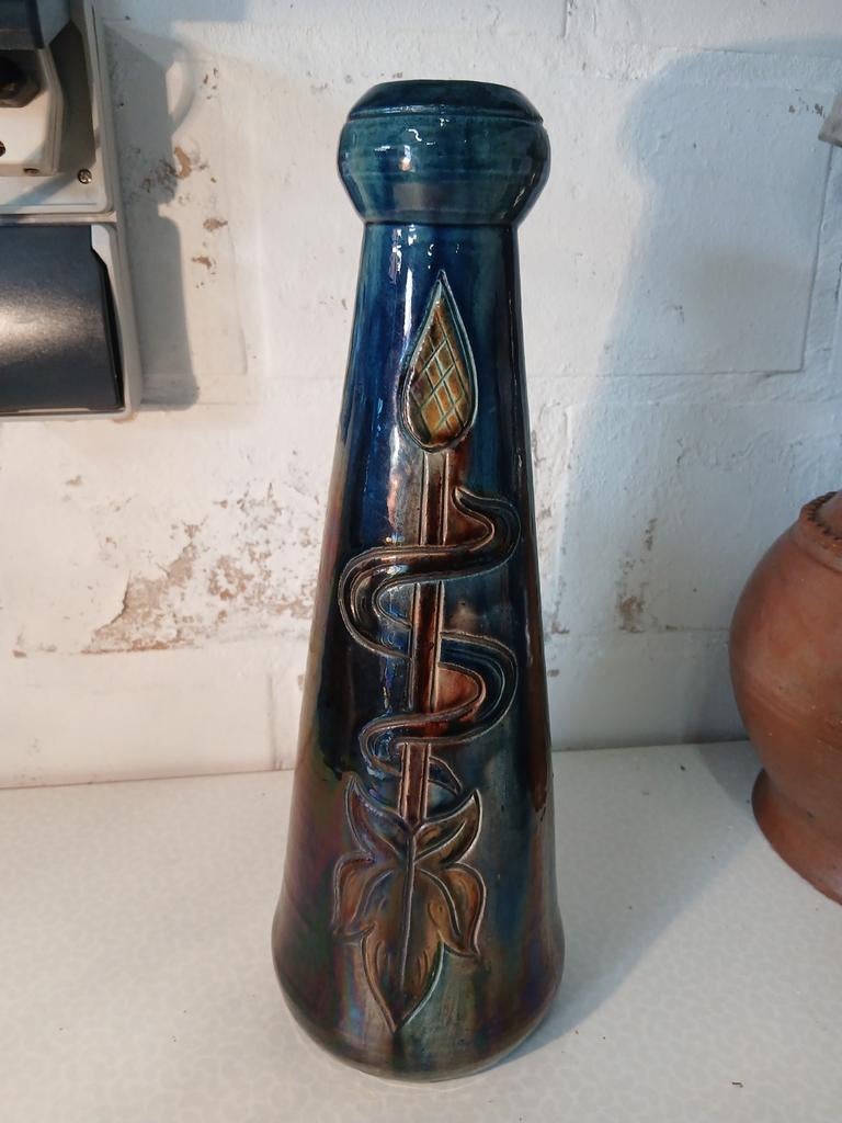 Vlaams aardewerk vaas hoppescheut, Antiek en Kunst, Ophalen of Verzenden