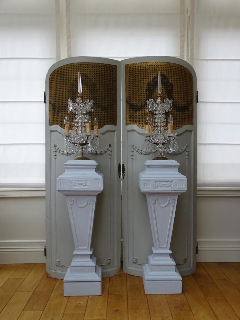 Franse girandoles met 4 lichtpunten, Ophalen of Verzenden