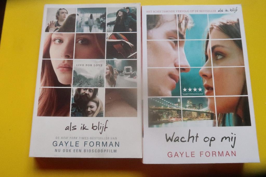 boek : als ik blijf en wacht op mij van Gayle Forman, Livres, Romans, Enlèvement ou Envoi, Comme neuf, Gayle forman, Belgique