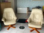 2 fauteuils, chaise pivotante, siège simple, Maison & Meubles, Fauteuils, Enlèvement, Utilisé, Cuir