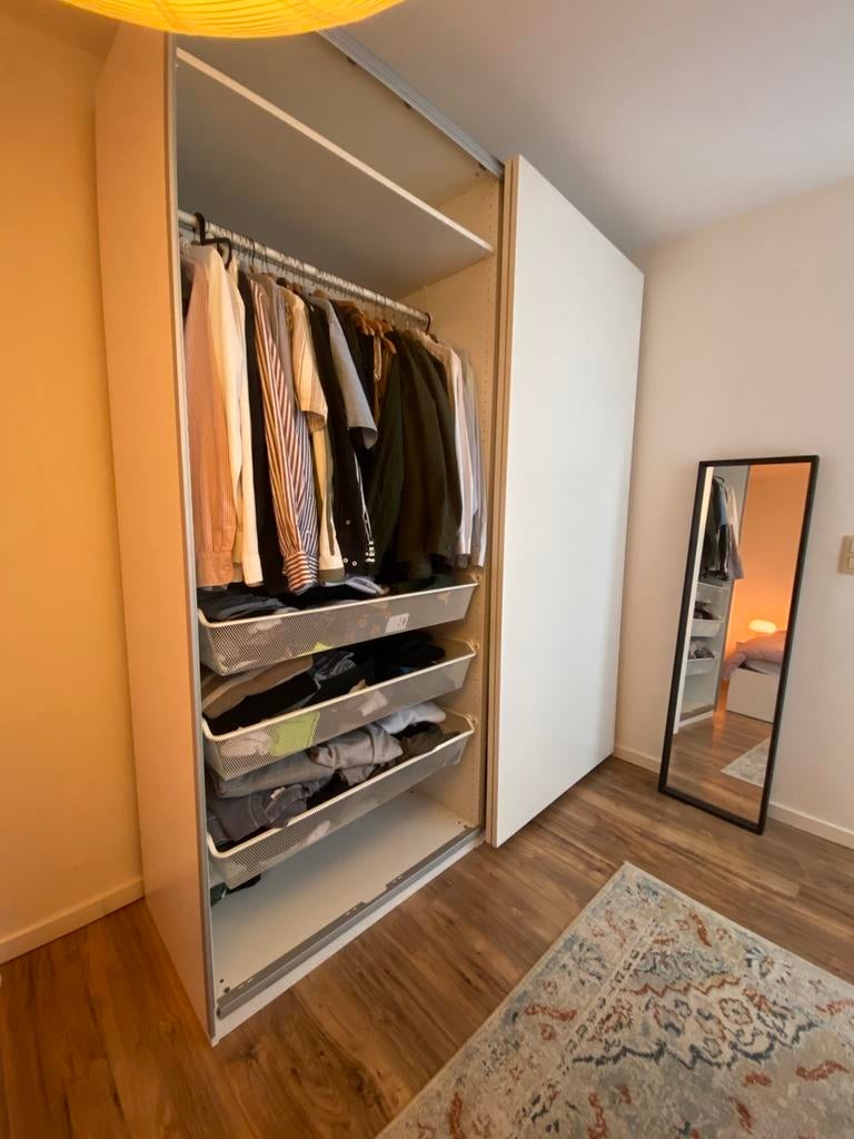 Ikea Pax kast met schuifdeuren, Maison & Meubles, Armoires | Penderies & Garde-robes, Comme neuf, 200 cm ou plus, 200 cm ou plus