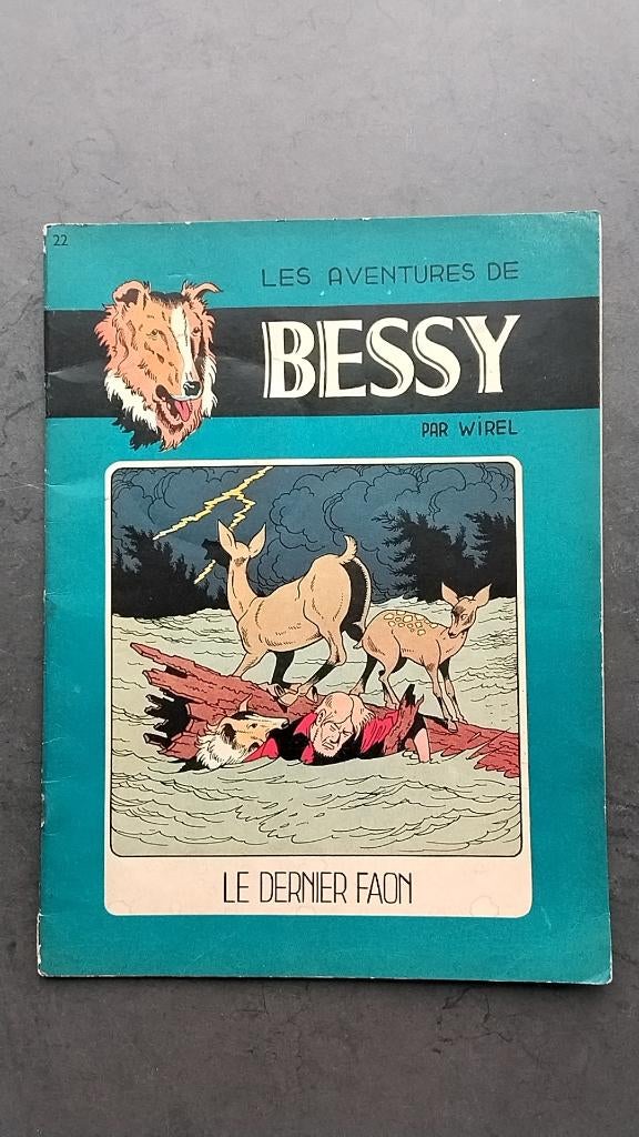 Bessy Le dernier faon uit 1957 Franstalig, Gelezen, Wirel, Eén stripboek, Ophalen of Verzenden