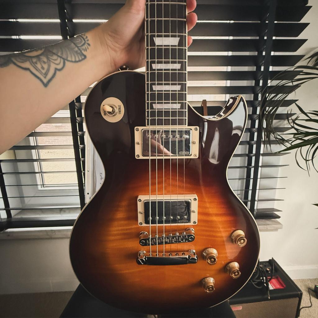 Harley Benton SC-550 Plus EMG FTF, Muziek en Instrumenten, Snaarinstrumenten | Gitaren | Elektrisch, Ophalen, Zo goed als nieuw