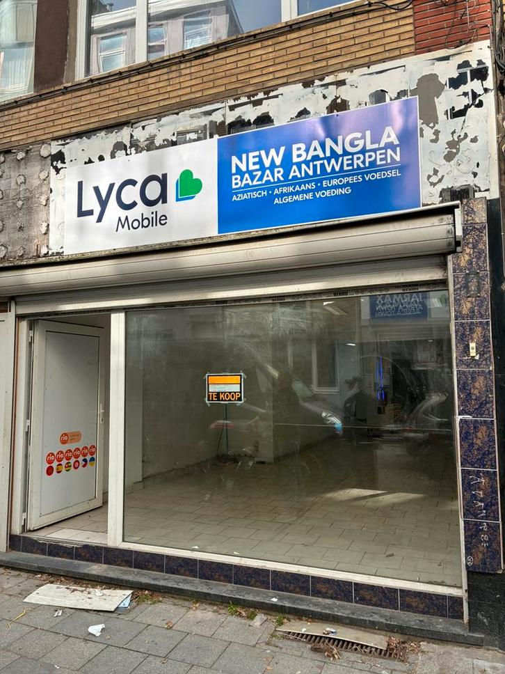 Local commercial à rénover avec résidence à Anvers, Immo, Maisons à vendre, Anvers (ville), Jusqu'à 200 m², Habitation avec espace professionnel