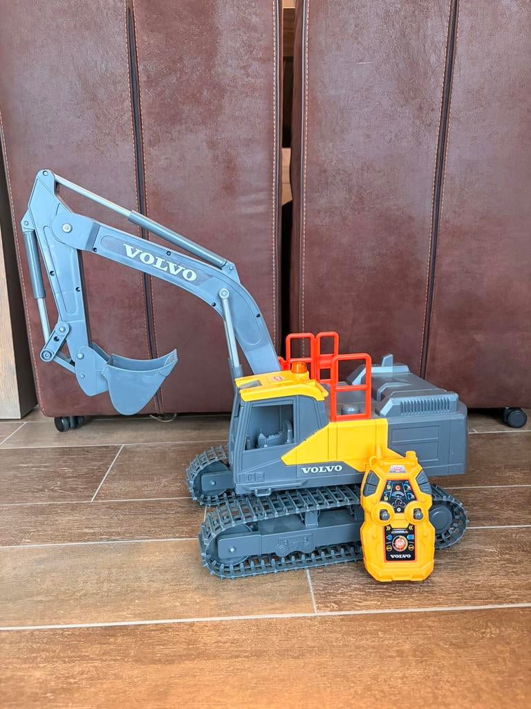 Dickie graafkraan op rupsen, Ophalen of Verzenden, Zo goed als nieuw, Afstandsbediening