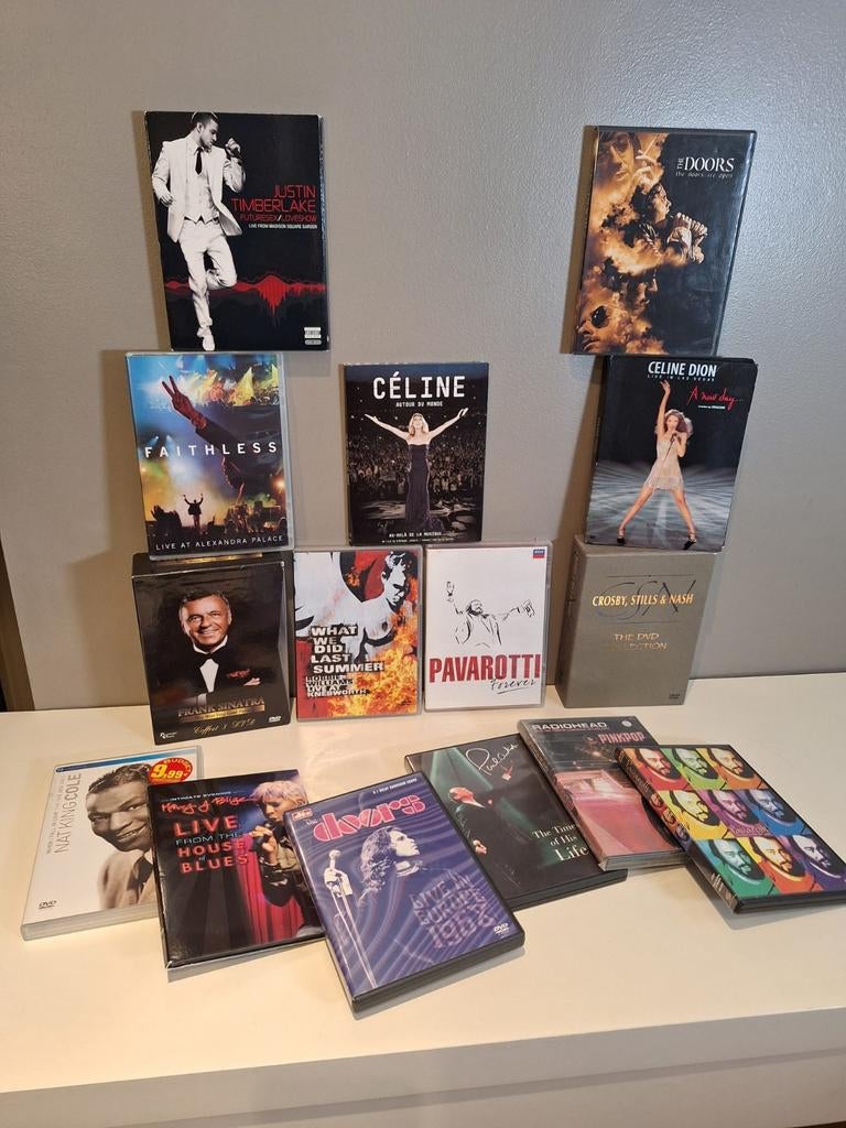 Set van 15 muziekconcerten voor dvd-artiesten, Cd's en Dvd's, Dvd's | Muziek en Concerten, Boxset, Ophalen of Verzenden