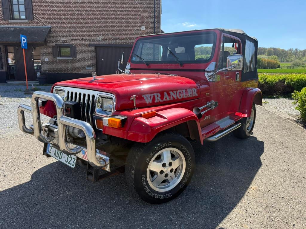 Jeep Wrangler 2.5i + LPG 1991 Oldtimer A RESTAURER (Rouille), Rouge, Achat, 2500 cm³, Boîte manuelle